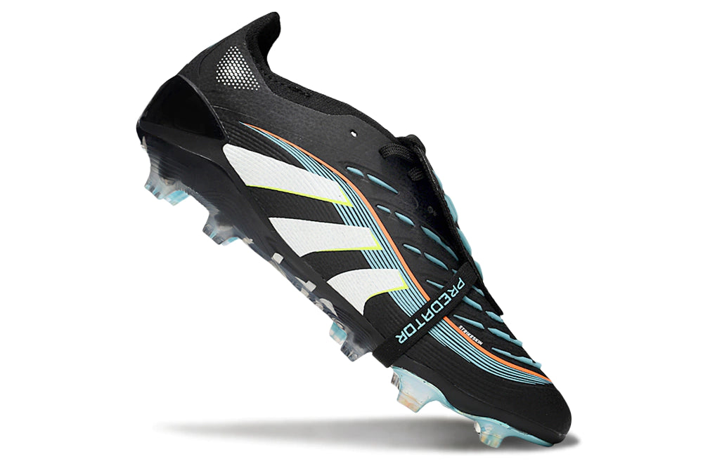 Chuteira Adidas Predator Elite Tongue 25 Campo FG - Preto/Azul