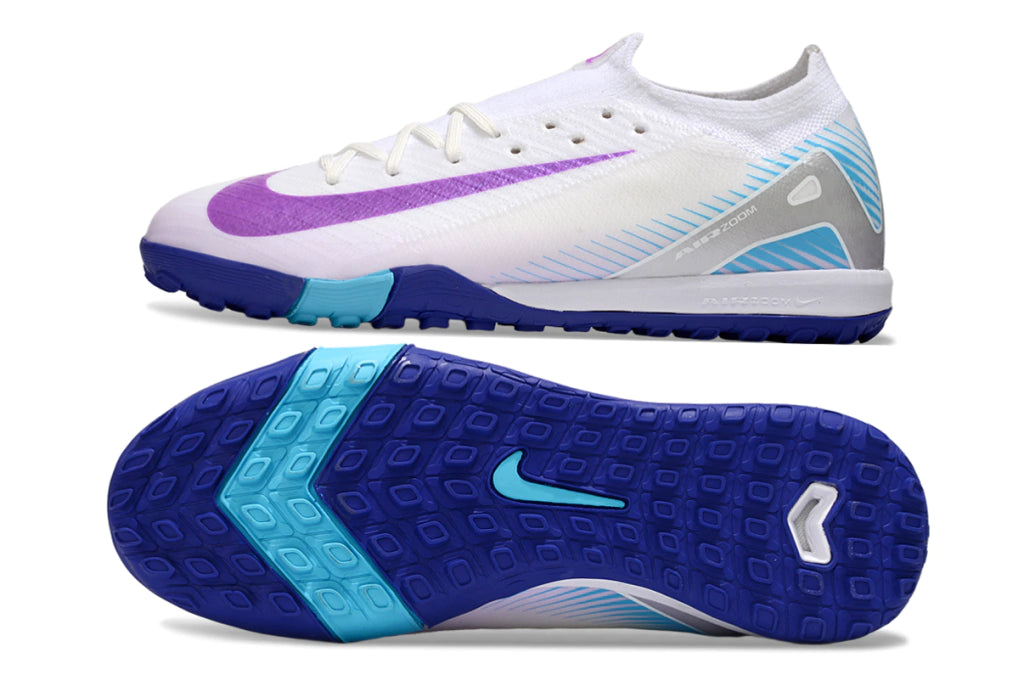 Chuteira Nike Mercurial Vapor 16 Elite Society - Branco/Roxo