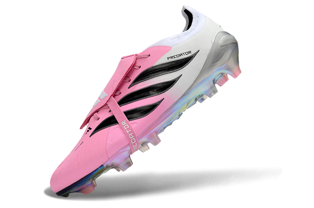 Chuteira Adidas Predator Tongue 26 Elite FG - Rosa