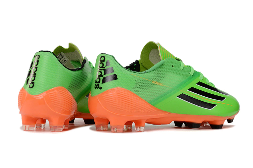 Chuteira Adidas F50 X Campo - Verde/Laranja