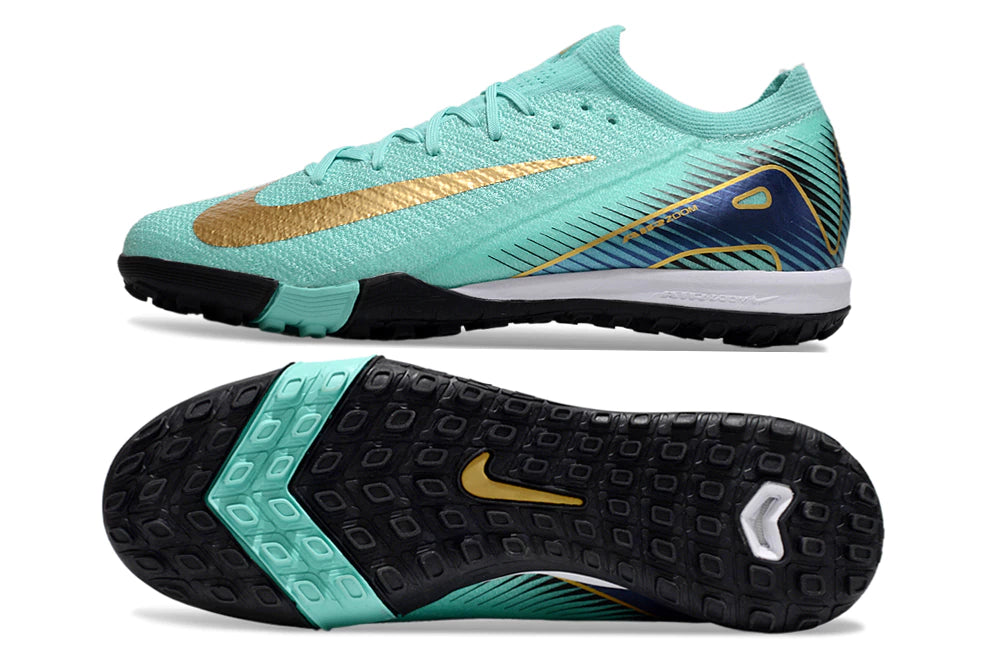 Chuteira Nike Mercurial Vapor 16 Elite Society - Azul/Dourado
