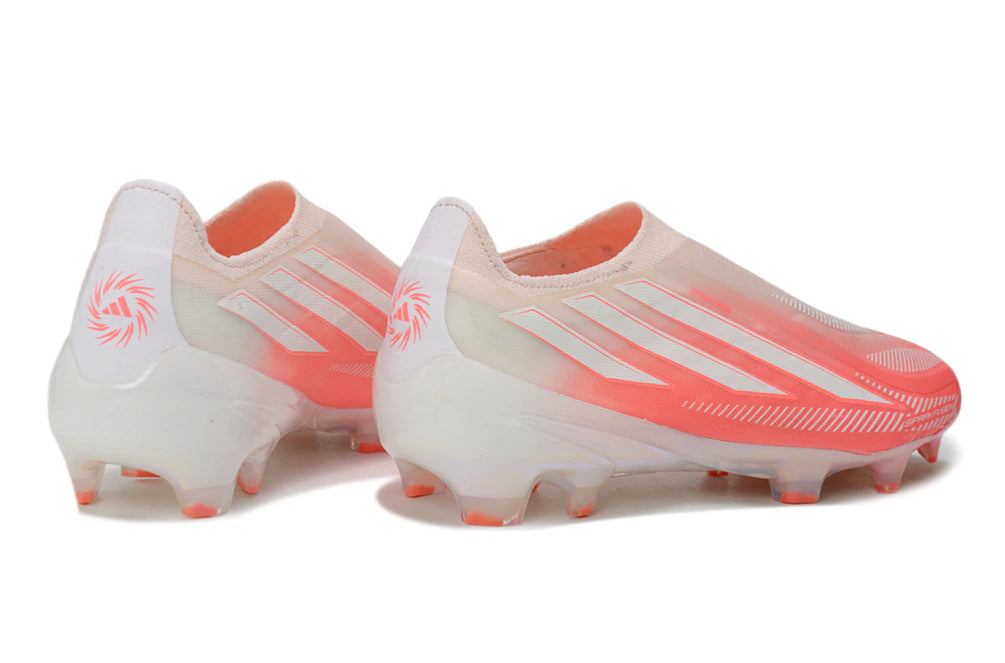 Chuteira Adidas F50 Hyperfast Laceless FG - Rosa