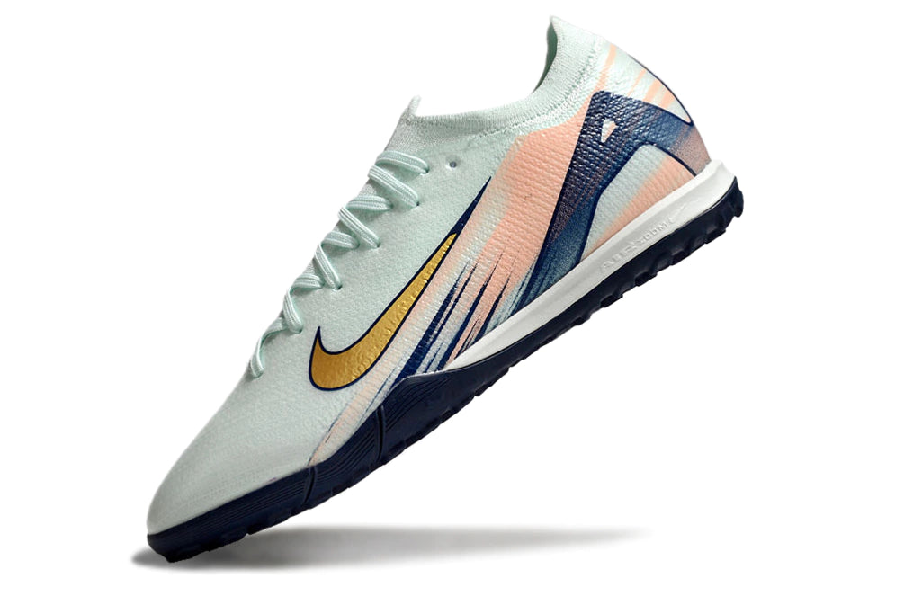 Chuteira Nike Mercurial Vapor 16 Elite Society - Branco/Azul/Rosa
