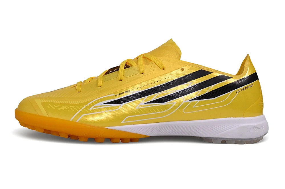 Chuteira Adidas F50 HyperFast TF - Dourada