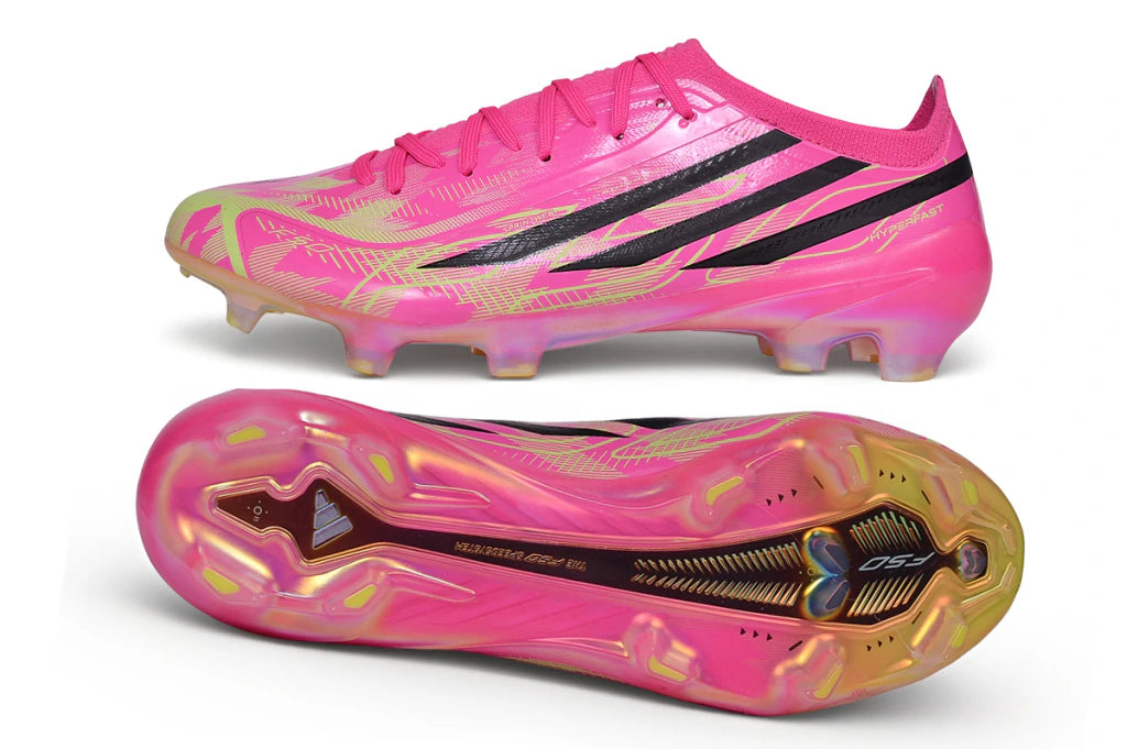 Chuteira Adidas F50 Hyperfast Eltie FG - Rosa