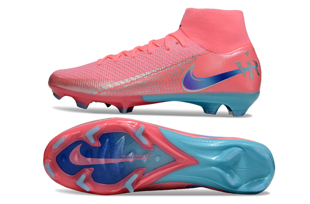 Chuteira Nike Air Zoom Mercurial Superfly 10 Elite Campo - Rosa