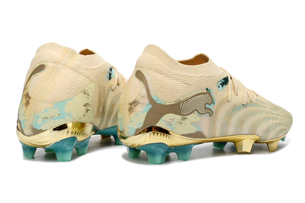 Chuteira Puma Future 8 Ultimate Low Campo FG - Dourado