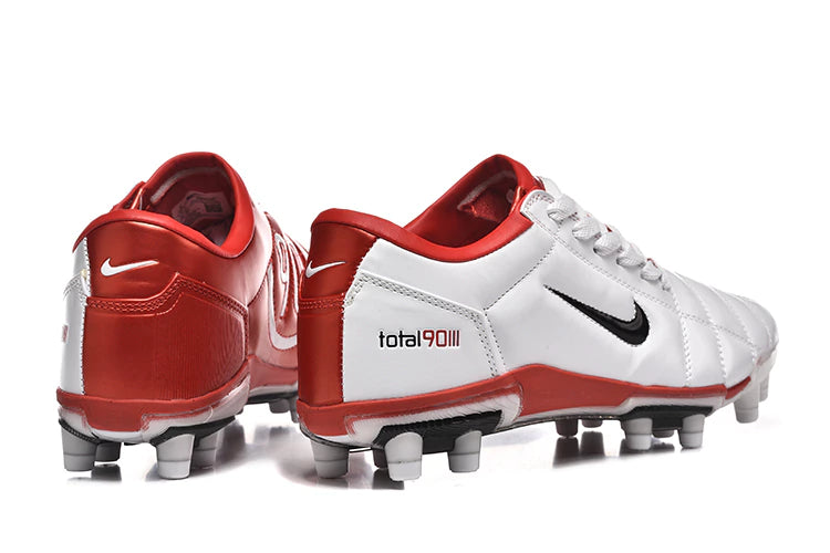 Chuteira Nike Total 90 Campo - Branco/Vermelho