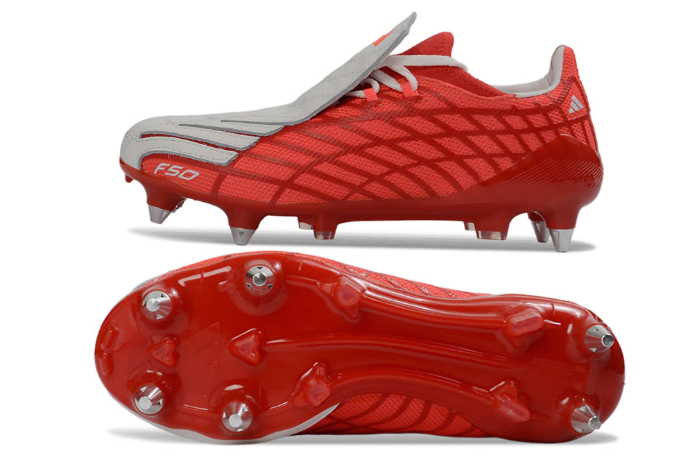 Chuteira Adidas F50 Spider SG - Vermelho
