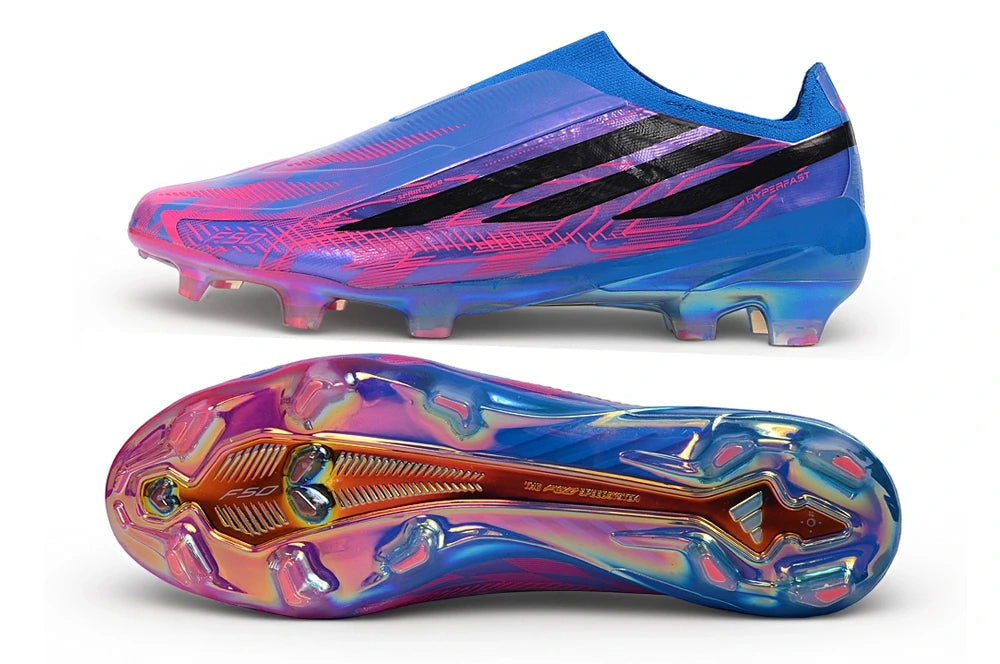 Chuteira Adidas F50 Hyperfast Laceless FG - Roxo