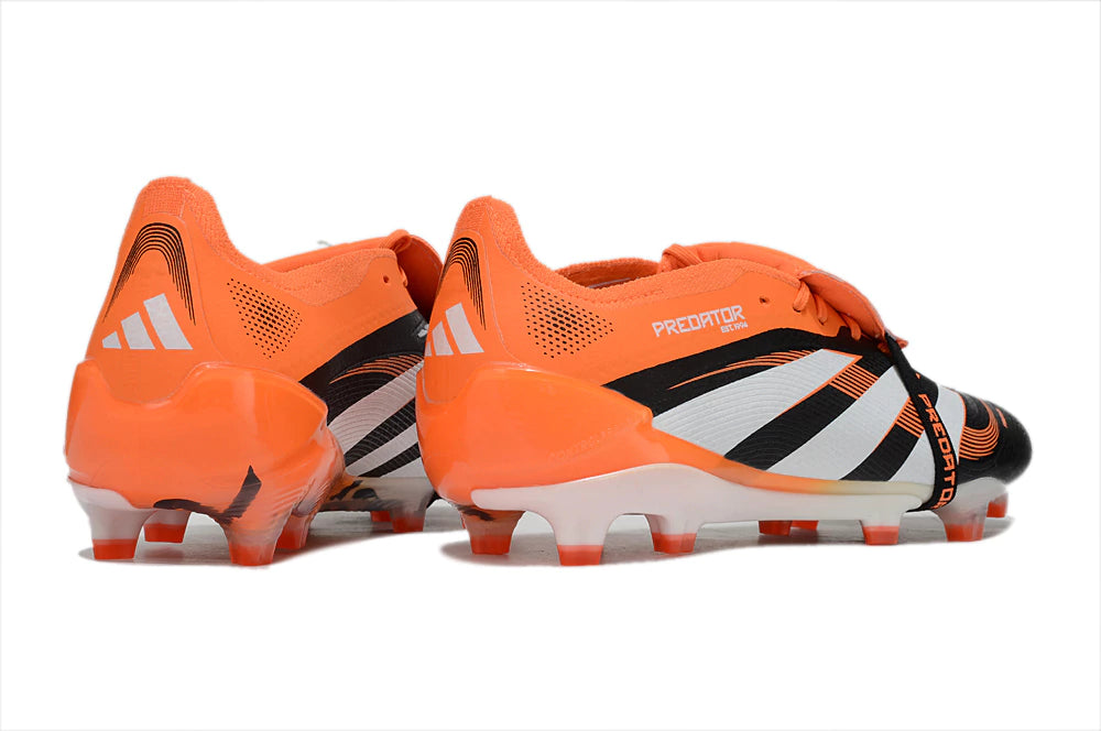Chuteira Adidas Predator Elite Tongue 25 Campo - Laranja/Preto