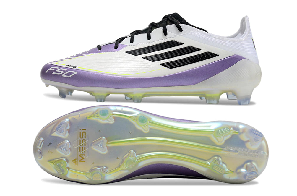 Chuteira Adidas F50 X Campo - Branco/Lilas
