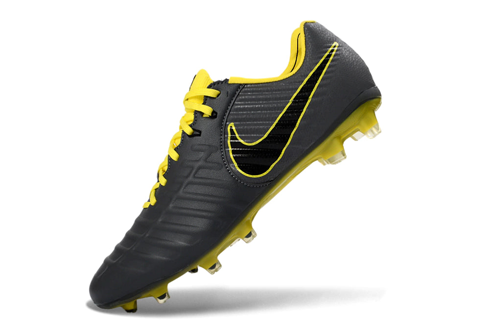 Chuteira Nike Tiempo Legend 7 Elite FG - Cinza/Amarelo