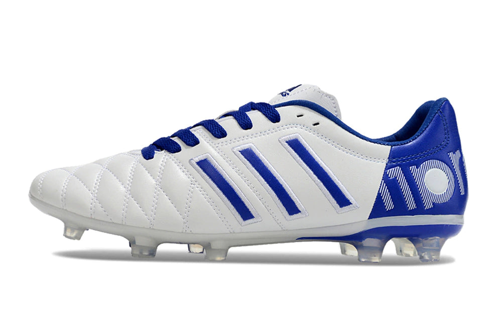 Chuteira Adidas Adipure 11Pro Campo FG - Branco/Azul