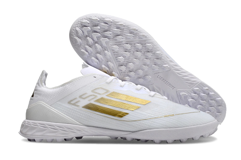 Chuteira Adidas X F50 Pro Society - Branco/Dourado