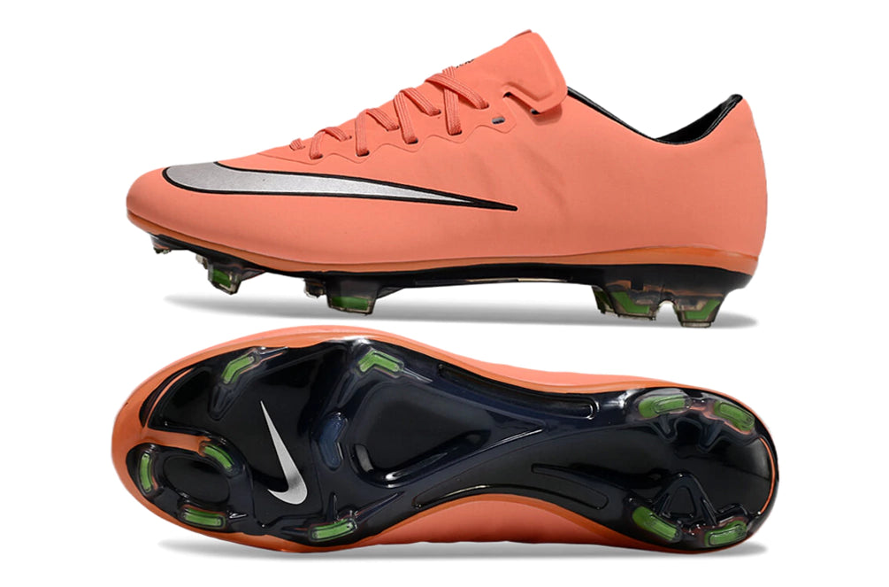 Chuteira Nike Mercurial Vapor 10 FG - Laranja/Cinza