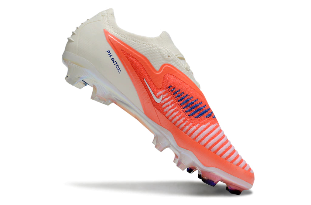 Chuteira Campo NIKE Phantom 6 Elite FG - branco/Laranja