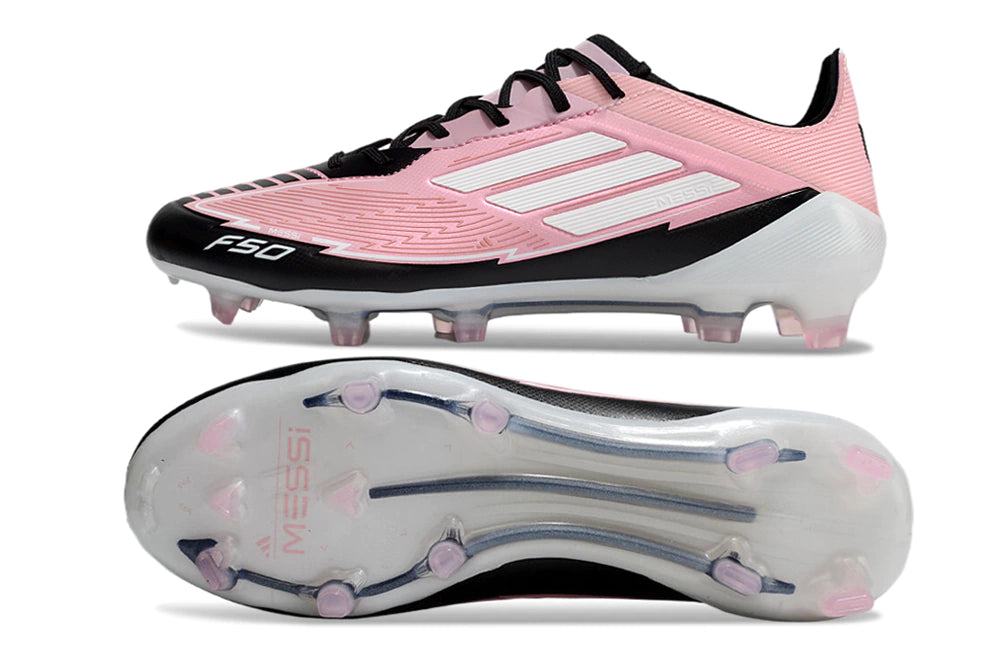 Chuteira Adidas F50 X Campo - Preto/Rosa