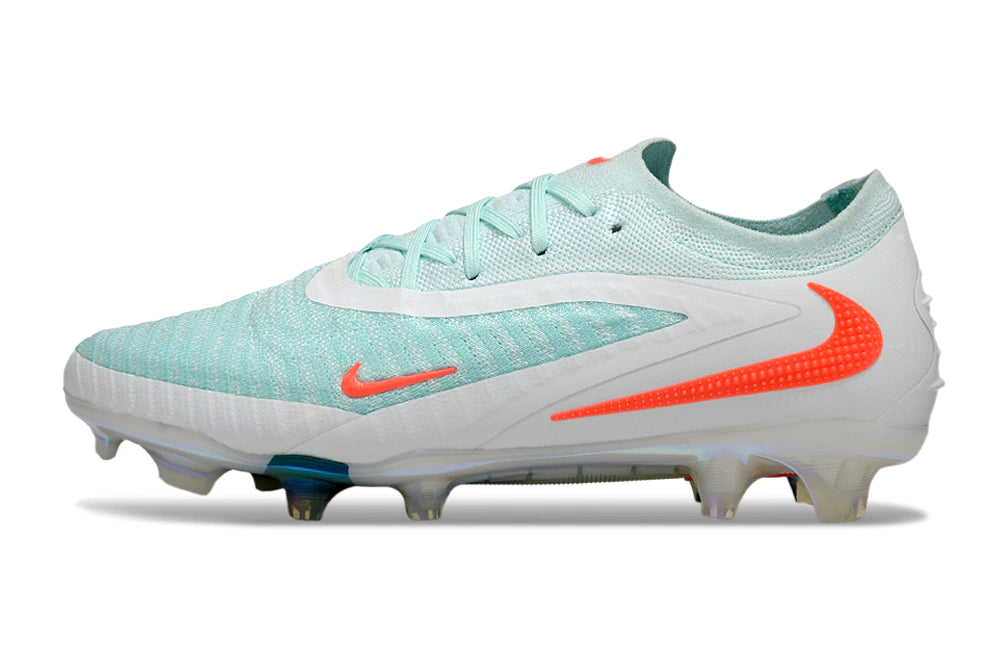 Chuteira Campo NIKE Phantom 6 Elite FG - Azul/Branco