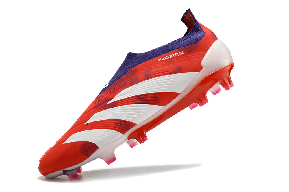 Chuteira Adidas Predstrike Elite Laceless Campo - Vermelho/Branco