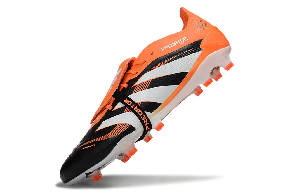 Chuteira Adidas Predator Elite Tongue 25 Campo - Laranja/Preto