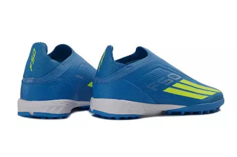 Chuteira Adidas F50 Pro Laceless Society "Ice Cold Precision"