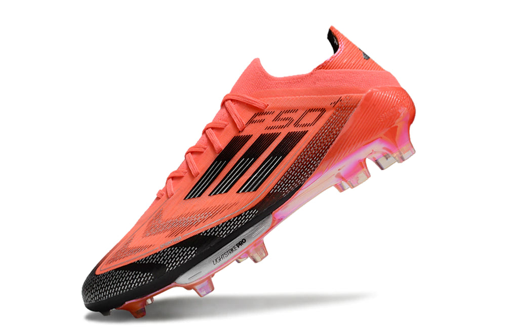 Chuteira Adidas F50.1 Elite Campo - Preto/Laranja