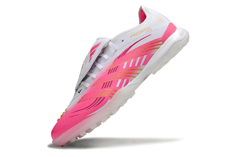 Chuteira Adidas Predator Tongue Elite 25 Society - Branco/Rosa