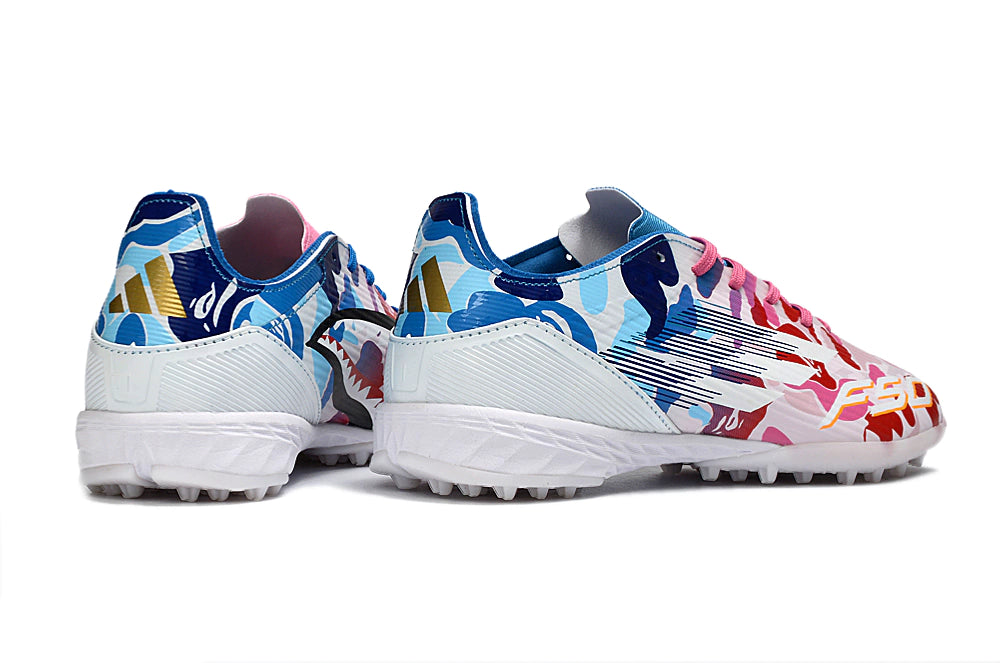 Chuteira Adidas X F50 Pro Society - Branco/Rosa