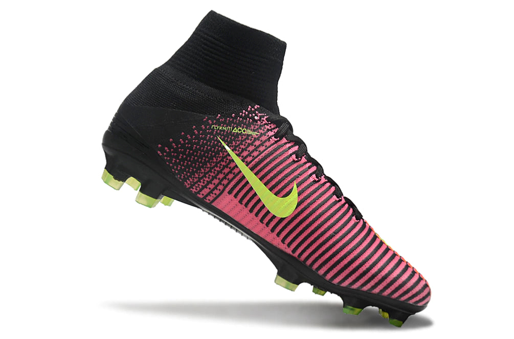 Chuteira Nike Mercurial Superfly 5 Elite Campo - Preto/Laranja/Verde