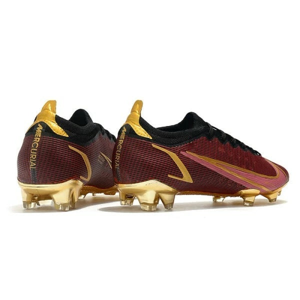 Chuteira Nike Mercurial Vapor 14 Elite Campo FG - Vinho/Dourado