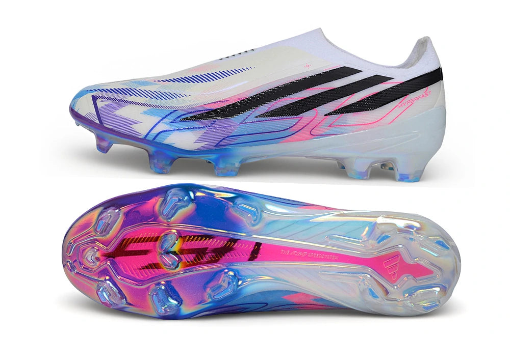 Chuteira Adidas F50 Hyperfast Laceless FG - Branco