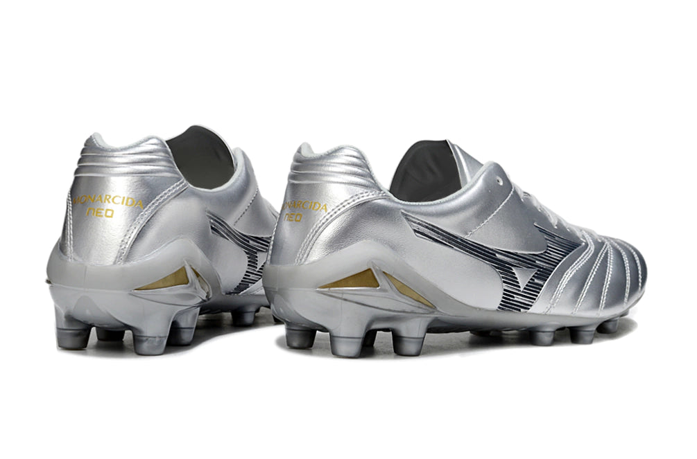 Chuteira Mizuno Morelia Neo 4 Campo - Prata