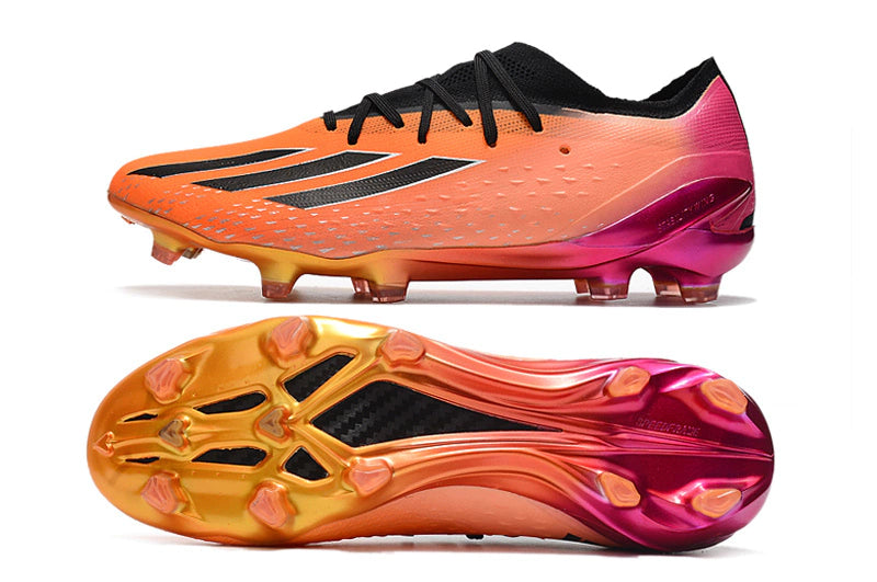 Chuteira Adidas X Speedportal.1 FG - Laranja/Rosa