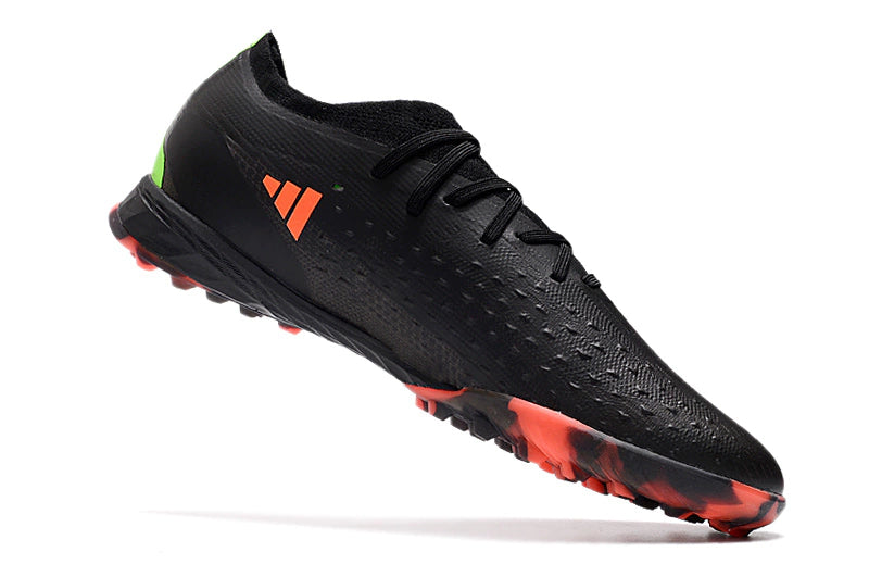 Chuteira Adidas X Speedportal.1 Society TF - Preto/Laranja