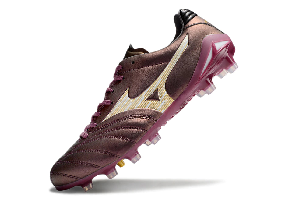Chuteira Mizuno Morelia Neo 4 Campo - Vermelho/Laranja