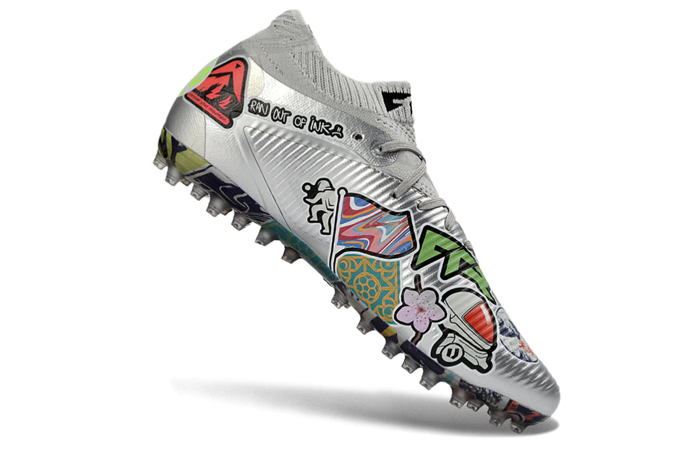 Chuteira Puma Future 8 Match MG - Prata