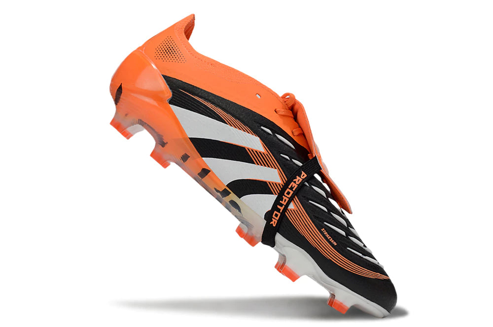 Chuteira Adidas Predator Elite Tongue 25 Campo - Laranja/Preto