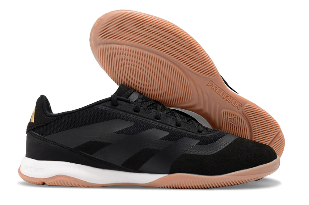 Chuteira Adidas Predator Elite Futsal - Preto/Marrom/Branco