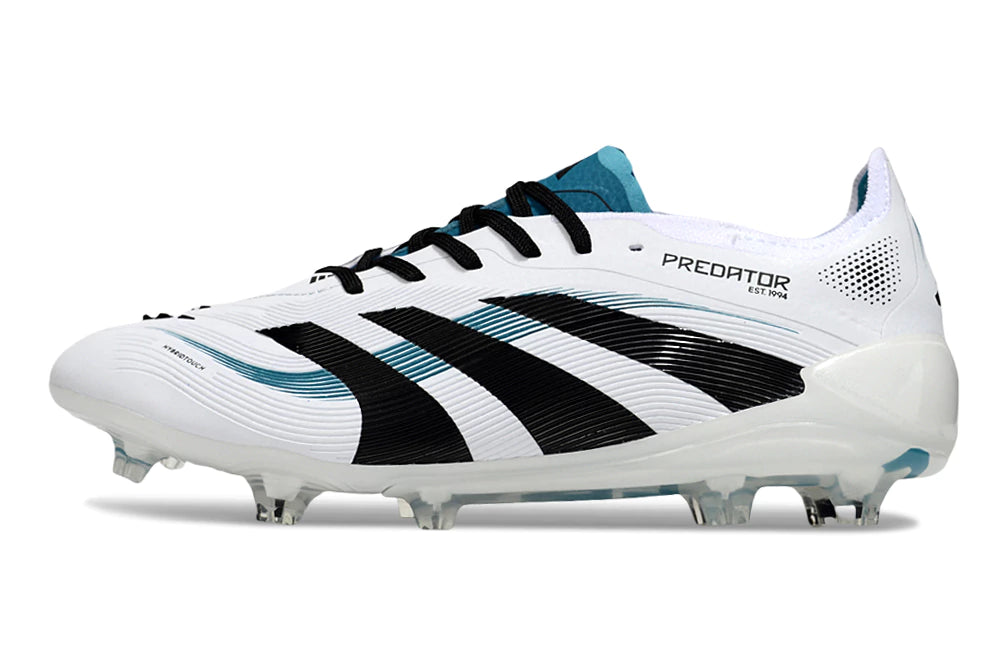Chuteira Adidas Predator Elite 25 Campo FG - Branco/Preto