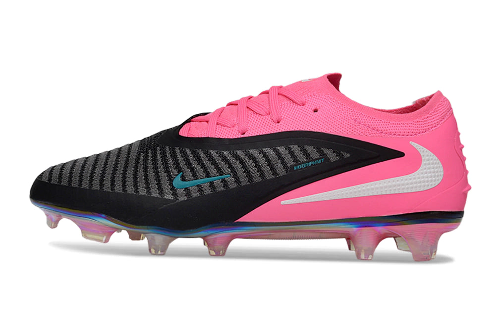 Chuteira Campo NIKE Phantom 6 Elite FG - Rosa/Preto