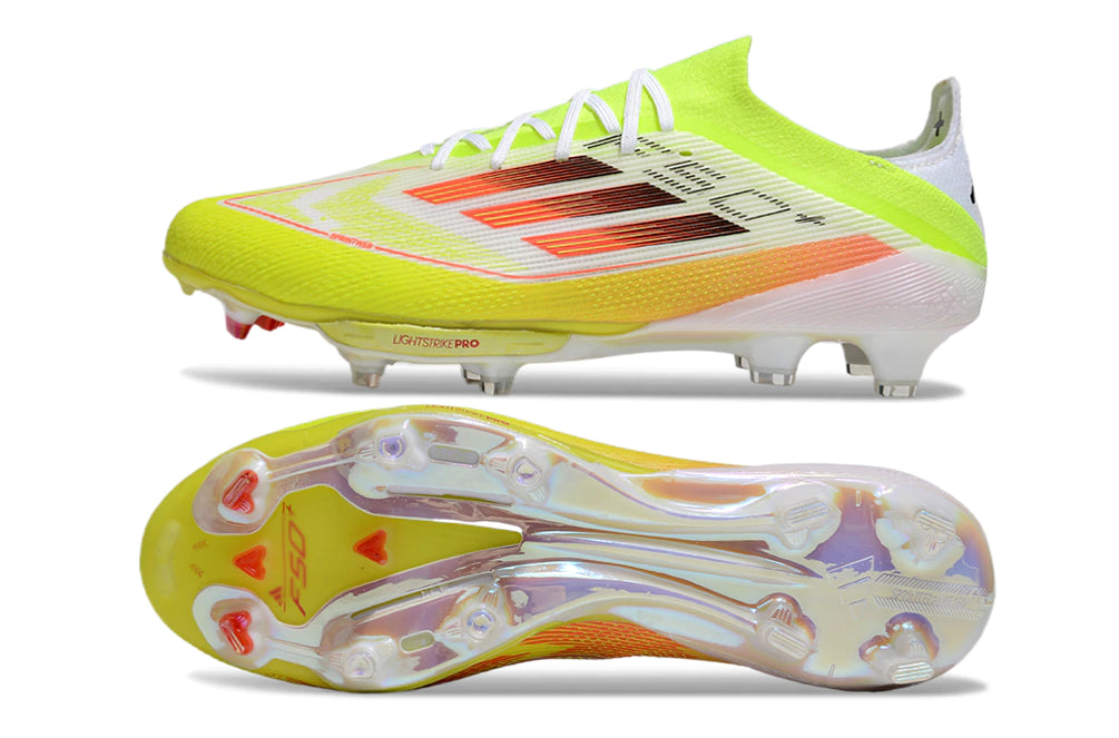 Chuteira Adidas F50.1 Elite Campo - Verde/Laranja