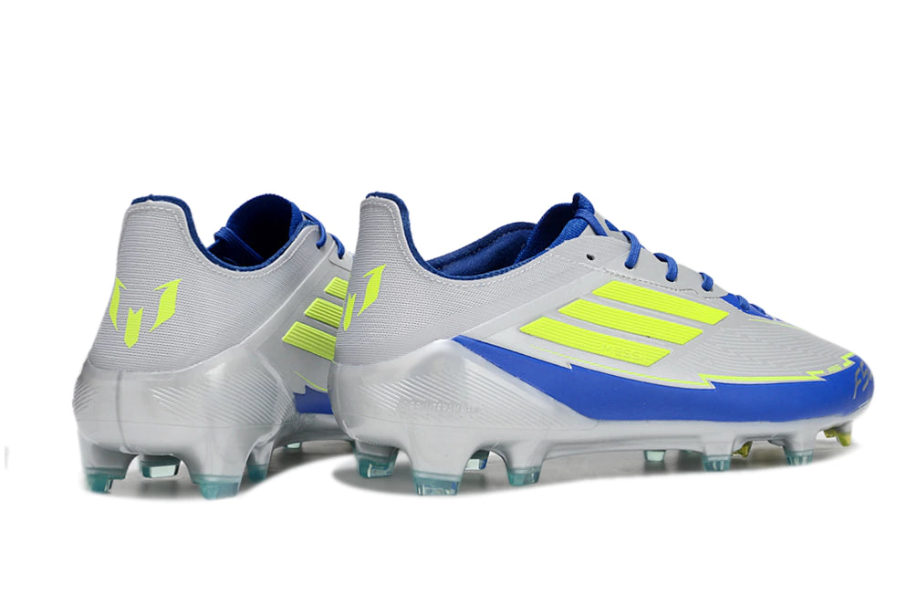 Chuteira Adidas F50 X Campo - Prata/Azul/Verde