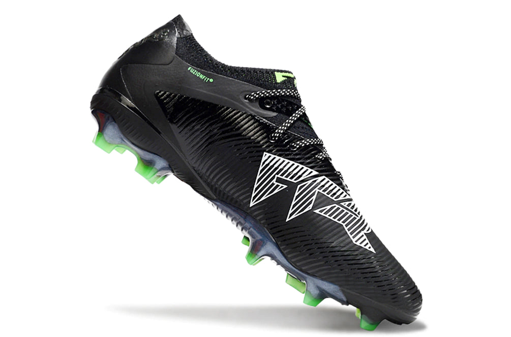 Chuteira Puma Future 8 Ultimate Low Campo FG - Preto/Verde