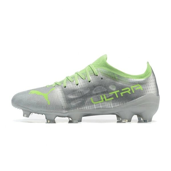 Chuteira Puma Ultra 1.3 Campo FG - Prata/Verde