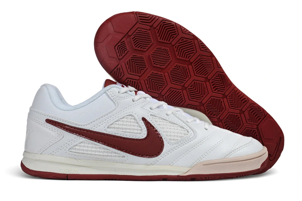 Chuteira Nike SB Gato Futsal - Branco/Marrom