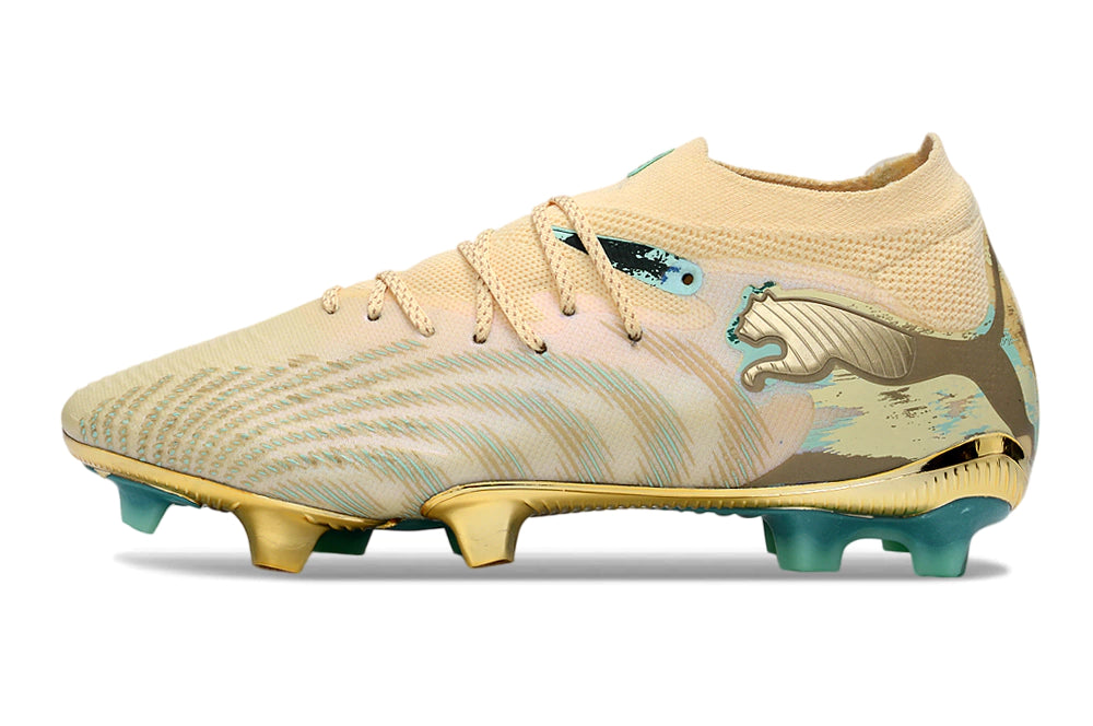Chuteira Puma Future 8 Ultimate Low Campo FG - Dourado