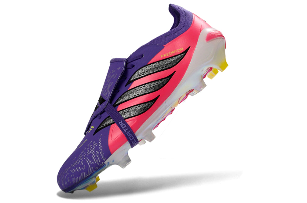 Chuteira Adidas Predator Tongue 26 Elite FG - Roxo/Rosa