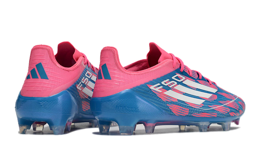 Chuteira Adidas F50 X Campo - Rosa/Azul
