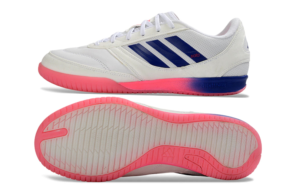 Chuteira Adidas Top Sala Competition Futsal - Branca/Rosa
